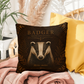 Badger Woodland Pillow, Rustic Throw Pillow, Cabin Decor Cushion, Lodge Style Accent, Wildlife Home Decor