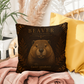 Beaver Woodland Pillow, Rustic Throw Pillow, Cabin Decor Cushion, Lodge Style Accent, Wildlife Home Decor