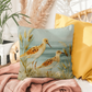 Outdoor Coastal Sandpiper Pillow – Reversible Premium Throw Cushion for Patio, Porch & Lake House