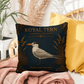 Royal Tern Coastal Pillow, Nautical Throw Pillow, Navy Coastal Cushion, Beach House & Lake House Decor, Coastal Grandma Style