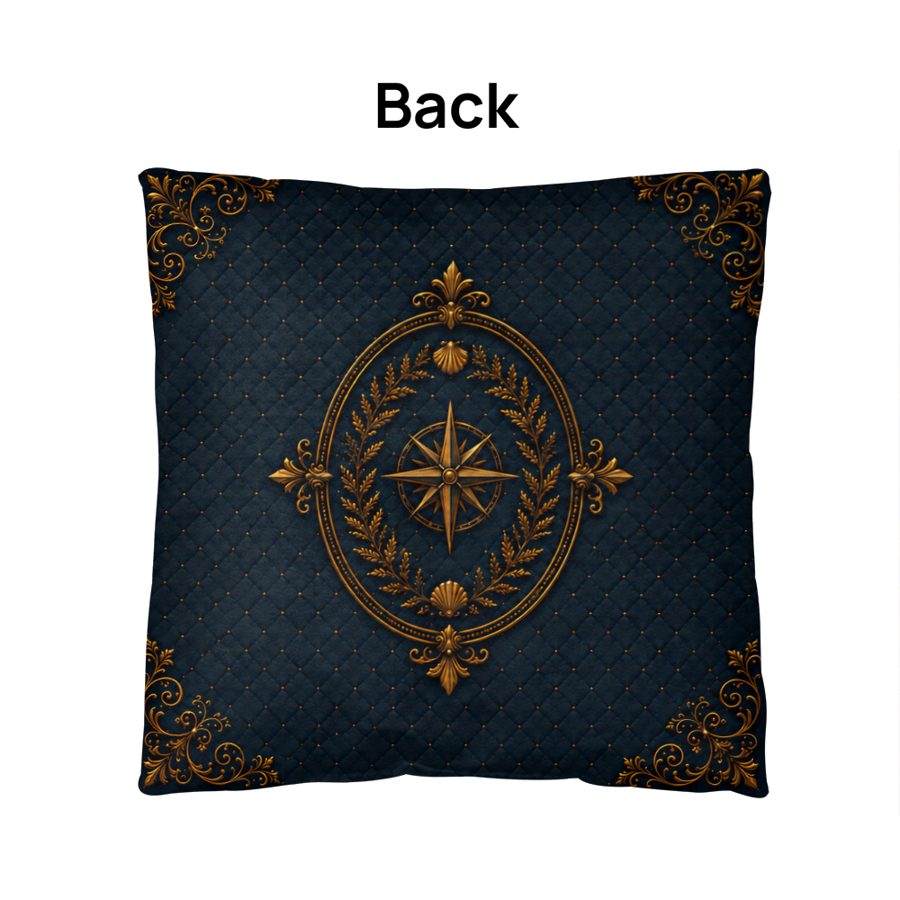 Pelican Coastal Pillow, Nautical Throw Pillow, Navy Coastal Cushion, Beach House & Lake House Decor, Coastal Grandma Style
