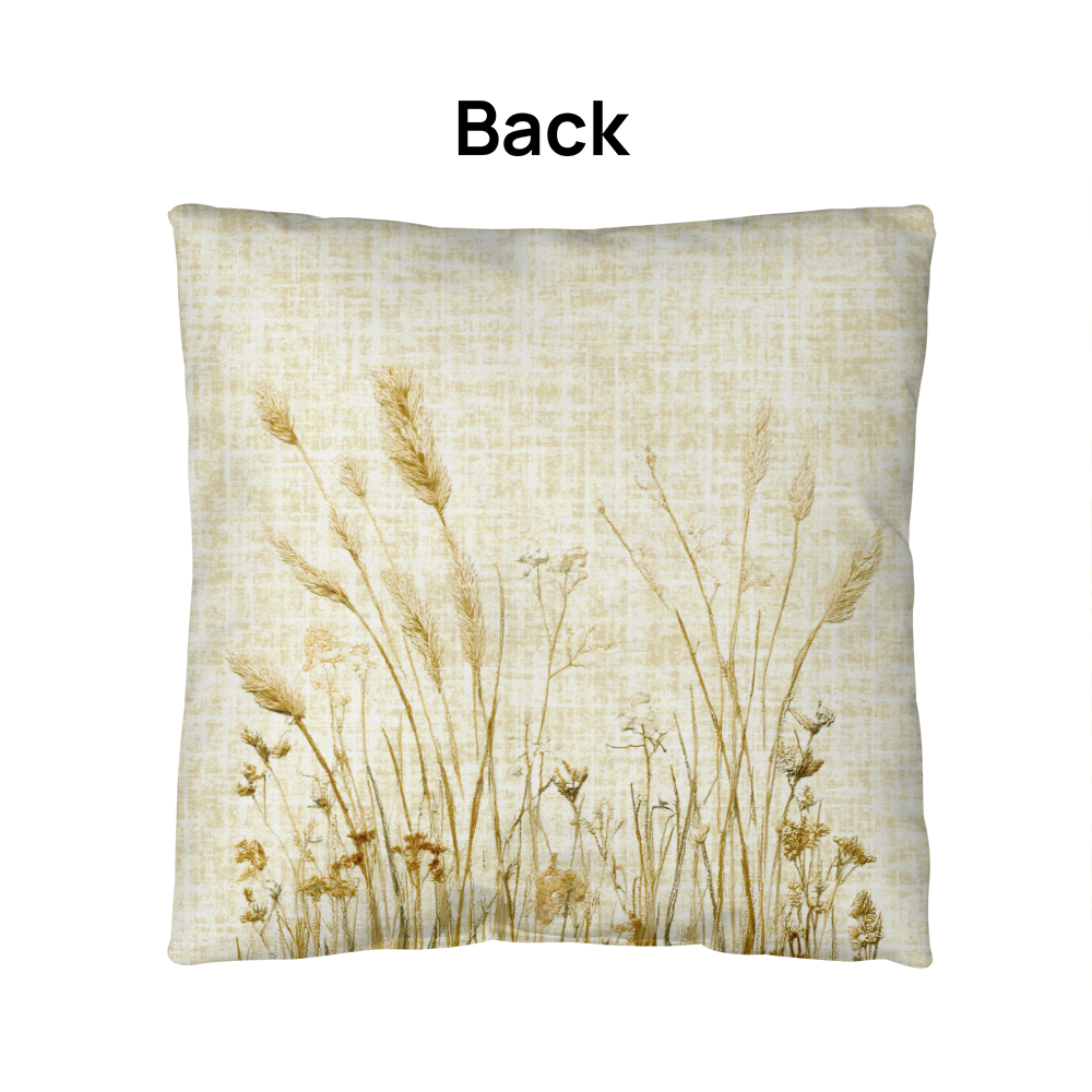 Outdoor Coastal Sandpiper Pillow – Reversible Premium Throw Cushion for Patio, Porch & Lake House