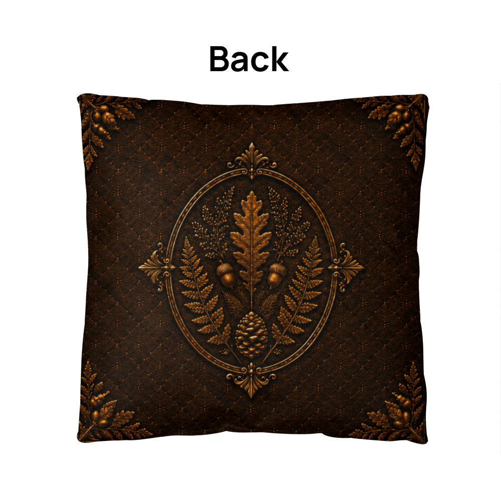 Fox Woodland Pillow, Rustic Throw Pillow, Cabin Decor Cushion, Lodge Style Accent, Wildlife Home Decor