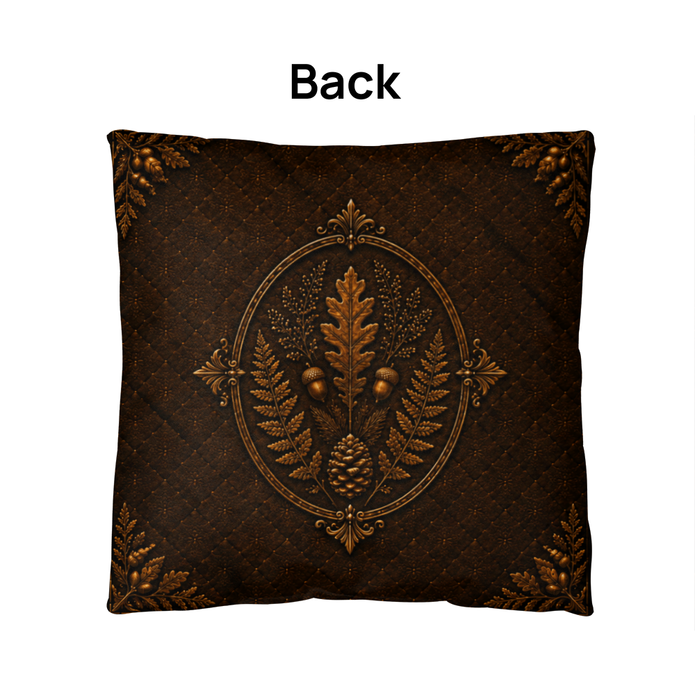 Badger Woodland Pillow, Rustic Throw Pillow, Cabin Decor Cushion, Lodge Style Accent, Wildlife Home Decor