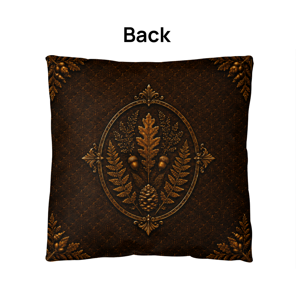 Beaver Woodland Pillow, Rustic Throw Pillow, Cabin Decor Cushion, Lodge Style Accent, Wildlife Home Decor