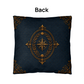 Loggerhead Turtle Coastal Pillow, Nautical Throw Pillow, Navy Coastal Cushion, Beach House & Lake House Decor, Coastal Grandma Style