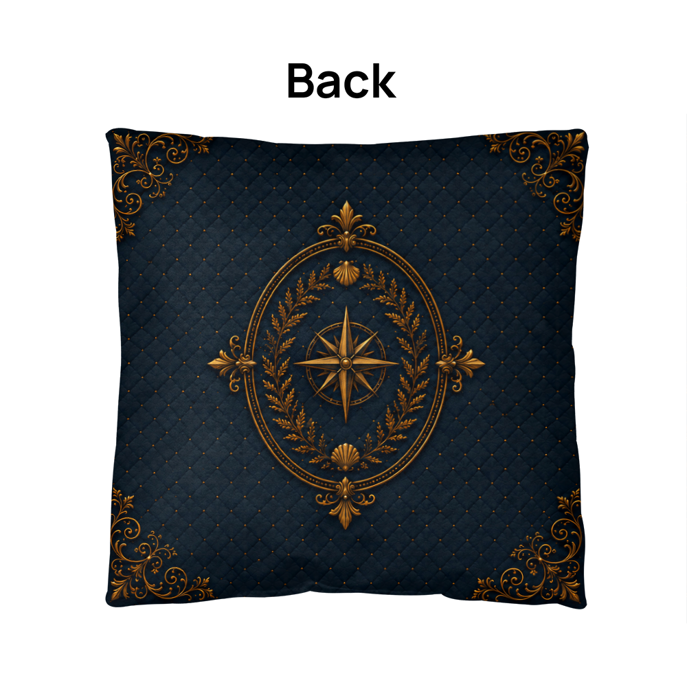 Loggerhead Turtle Coastal Pillow, Nautical Throw Pillow, Navy Coastal Cushion, Beach House & Lake House Decor, Coastal Grandma Style