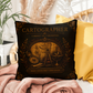 Cartographer Cabinet of Curiosities Pillow, Dark Academia Throw Pillow, Library Decor Cushion, Museum Style Home Accent