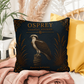 Osprey Coastal Pillow, Nautical Throw Pillow, Navy Coastal Cushion, Beach House & Lake House Decor, Coastal Grandma Style