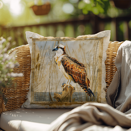 Osprey Coastal Accent Pillow – Reversible Premium Indoor Outdoor Cushion