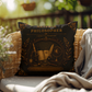 Natural Philosopher Cabinet of Curiosities Pillow, Dark Academia Throw Pillow, Library Decor Cushion, Museum Style Home Accent