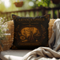 Cartographer Cabinet of Curiosities Pillow, Dark Academia Throw Pillow, Library Decor Cushion, Museum Style Home Accent