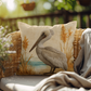 Outdoor Coastal Pelican Pillow – Reversible Premium Throw Cushion for Patio, Porch & Lake House
