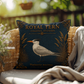 Royal Tern Coastal Pillow, Nautical Throw Pillow, Navy Coastal Cushion, Beach House & Lake House Decor, Coastal Grandma Style
