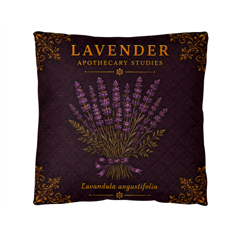 Lavender Outdoor Pillow | Apothecary Patio Decor | Lace & Grit