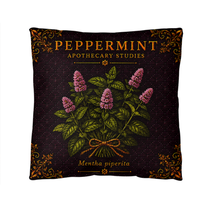 Peppermint Outdoor Pillow | Apothecary Patio Decor | Lace & Grit