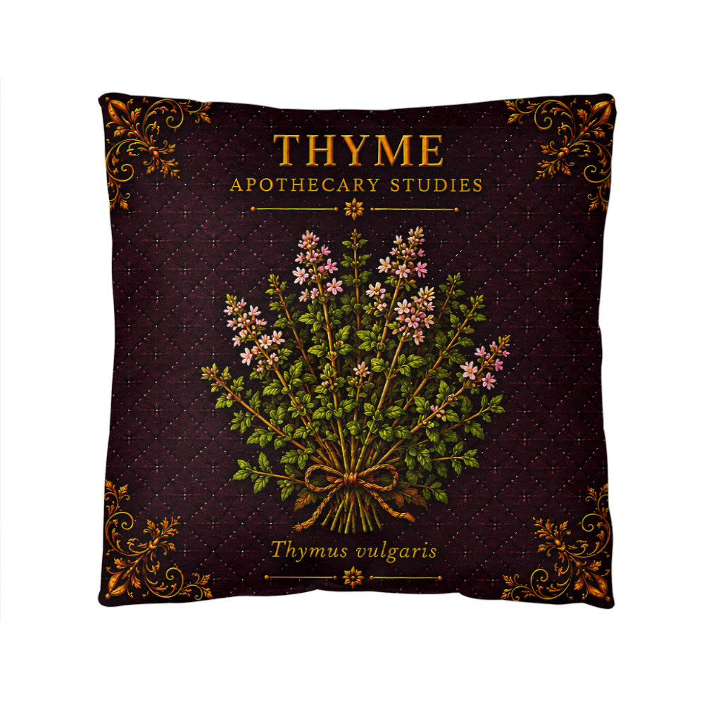 Thyme Outdoor Pillow | Apothecary Patio Decor | Lace & Grit