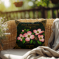 Pink Dogwood Outdoor Pillow | Botanical Patio Decor | Lace & Grit