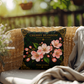 Cherry Blossom Outdoor Pillow | Botanical Patio Decor | Lace & Grit