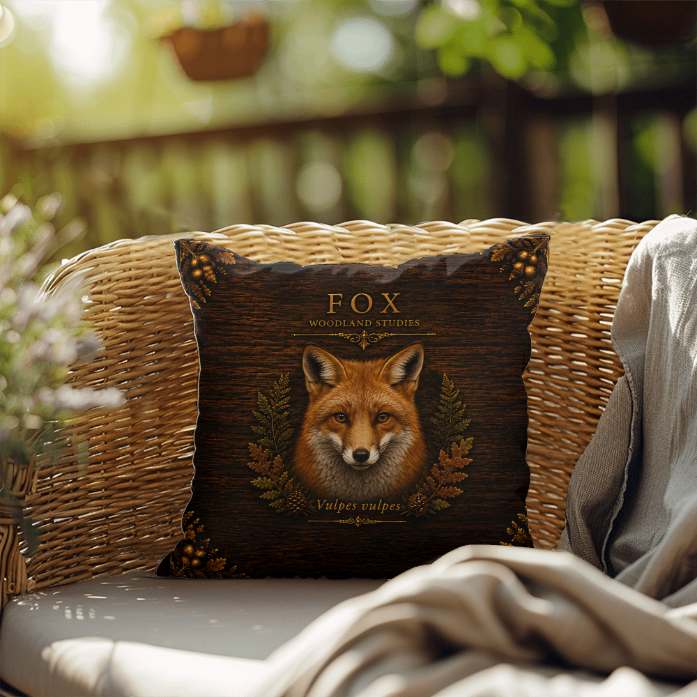 Fox Outdoor Pillow | Woodland Patio Decor | Lace & Grit