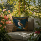 Blue-Footed Booby Outdoor Pillow | Coastal Patio Decor | Lace & Grit