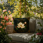 Magnolia Outdoor Pillow | Botanical Patio Decor | Lace & Grit