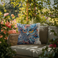 Boho Owl Outdoor Pillow | Intricate Owl Cushion | Mystical Wildlife Decor | Patio Throw Pillow | Garden Seating Cushion