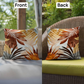 Tropical Boho Palm Leaf Outdoor Pillow | Modern Jungle Cushion | Patio & Garden Decor