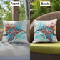 Sea Turtle Splash Outdoor Pillow | Coastal Home Décor | Beachy Patio Cushion | Nautical Throw Pillow | Vibrant Ocean Art