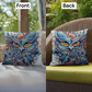Boho Owl Outdoor Pillow | Intricate Owl Cushion | Mystical Wildlife Decor | Patio Throw Pillow | Garden Seating Cushion