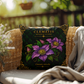 Clematis Outdoor Pillow | Botanical Patio Decor | Lace & Grit