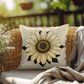 Decorative outdoor pillow in boho style