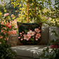 Cherry Blossom Outdoor Pillow | Botanical Patio Decor | Lace & Grit