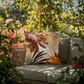 Tropical Boho Palm Leaf Outdoor Pillow | Modern Jungle Cushion | Patio & Garden Decor