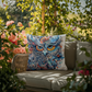 Boho Owl Outdoor Pillow | Intricate Owl Cushion | Mystical Wildlife Decor | Patio Throw Pillow | Garden Seating Cushion