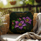 Clematis Outdoor Pillow | Botanical Patio Decor | Lace & Grit