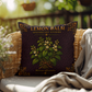 Lemon Balm Outdoor Pillow | Apothecary Patio Decor | Lace & Grit