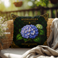 Hydrangea Outdoor Pillow | Botanical Patio Decor | Lace & Grit
