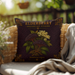 Elderberry Outdoor Pillow | Apothecary Patio Decor | Lace & Grit