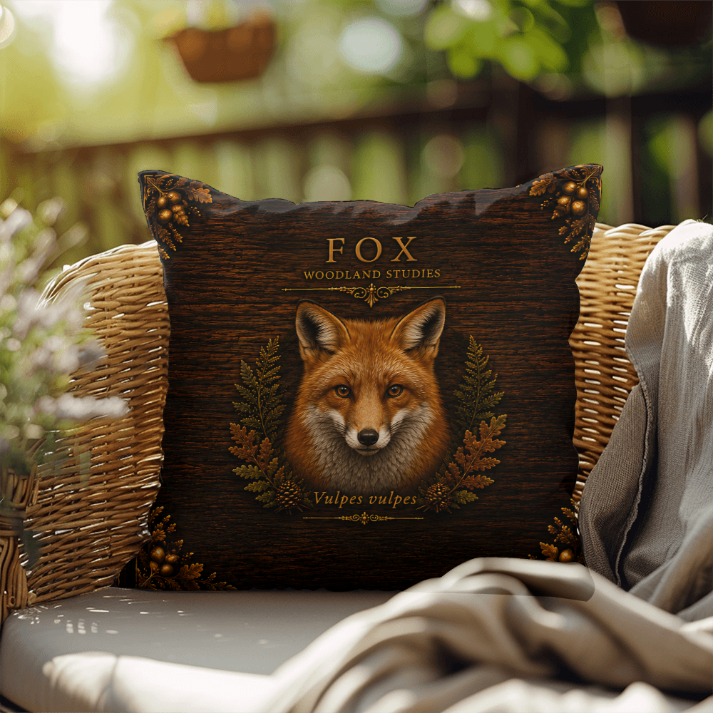 Fox Outdoor Pillow | Woodland Patio Decor | Lace & Grit