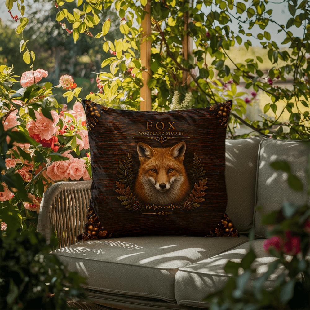 Fox Outdoor Pillow | Woodland Patio Decor | Lace & Grit