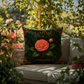 Camellia Outdoor Pillow | Botanical Patio Decor | Lace & Grit
