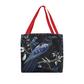 Layered-Looking Mystic Raven Tote Bag – Boho Celestial Nightbird Design