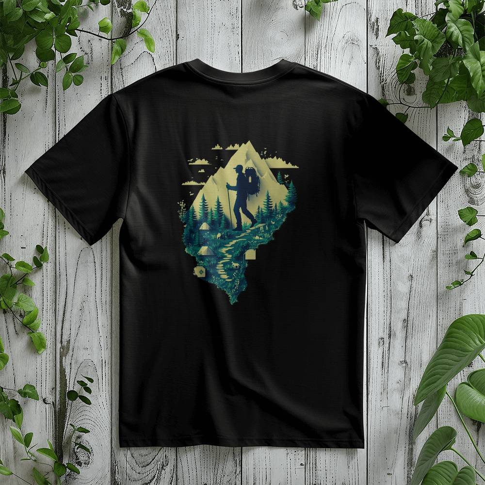 Hiking Adventure T-Shirt 🌄 Mountain Trail Trekker Tee | Outdoorsy Gift 🥾 Camping Shirt | Wilderness Hiker Tee | Nature Lover Shirt