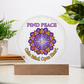 Find Peace Mandala Wall Art – Calm Mind Open Heart Spiritual Dove Decor