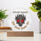 Stand Guard Dragon Plaque – Hold Ground Breathe Fire Acrylic Decor