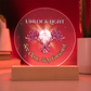 Unlock Light Plaque – See Clear Step Forward Acrylic Crystal Gift