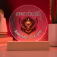 Seek Wisdom Owl Light – Know More Fear Less Acrylic Plaque Gift