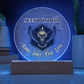 Seek Wisdom Owl Light – Know More Fear Less Acrylic Plaque Gift