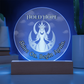 Hold Hope Moon Goddess Acrylic Plaque – Shine On Begin Again Spiritual Gift